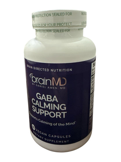 Dr Amen BrainMD GABA Calming Support - 90 Capsules - Promotes Relaxation